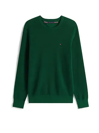 TOMMY HILFIGER | Pullover | dunkelgrün